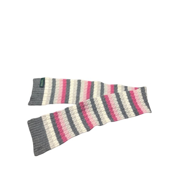 Lauren Ralph Lauren Accessories - Lauren Ralph Lauren Striped Wool Angora Blend Scarf‎ 6" by 51" quiet luxury soft